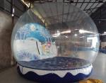 Inflatable Christmas Snow Globe , PVC Tarpaulin Inflatable Christmas Ball for