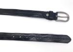 Ladies Embossed Leather Belt / Pants Or Jeans Waist Belt With Zinc Alloy Buckle