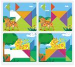 Travel EVA Games Preschool Educational Toys Geometric Cognition Tangram Puzzles