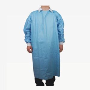 Wholesale SMS Surgical Gown / Non Woven Dressing with Knitted Cuff, Velcro Neck Back For Hospital WL6016 from china suppliers