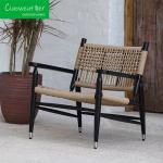 Patio Modern Leisure Sofa Type Set Hotel Rope Chair Outdoor Waterproof Teak