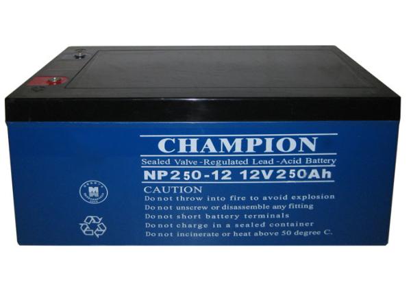 China Champion Battery 12V 250Ah NP250-12 Lead Acid AGM Battery VRLA Battery,