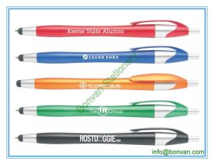 Wholesale fashion advertising pen with touch stylus for phone or ipad from china suppliers