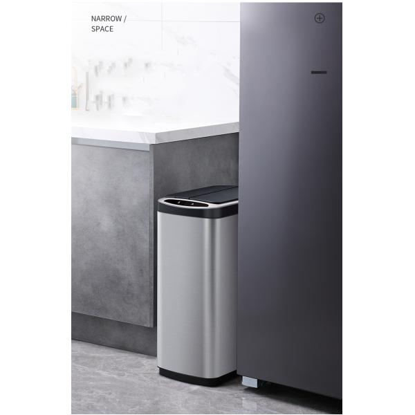 Logo Custom Trash Can Odor Filter Touchless Waste Recycling Bin For Household