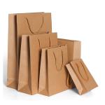 Transparent packaging standard paper Bags/Customized brown kraft paper bag for
