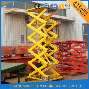 Wholesale CE TUV 1.5T 5.6M Warehouse Stationary Hydraulic Scissor Lift with Explosion Proof Lock Valve from china suppliers