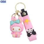 OEM factory custom Cute Cartoon Keychain Customize 3d Plastic PVC Keychain