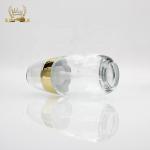 Luxury 60ml Glass Foundation Bottle Pump Sprayer For Skin Care Cream