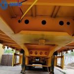 Max Payload 45Ton 4 Axle 40ft Transport Flat Bed Heavy Duty Semi Trailer