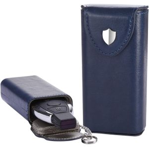 Buy cheap Blue Signal Blocking Pouch PU Leather Material Men Women Use RFID Technology from wholesalers