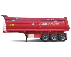 Wholesale 7.2 / 8.2 / 9.6 / 10.5 m Carbon Steel Chassis Tipper Semi Trailer for Building Materials Transport from china suppliers