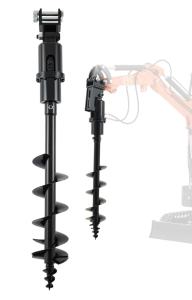 Wholesale Hydraulic Auger Drill Attachment For Mini Excavator 8&quot; Diameter 45&quot; Depth from china suppliers