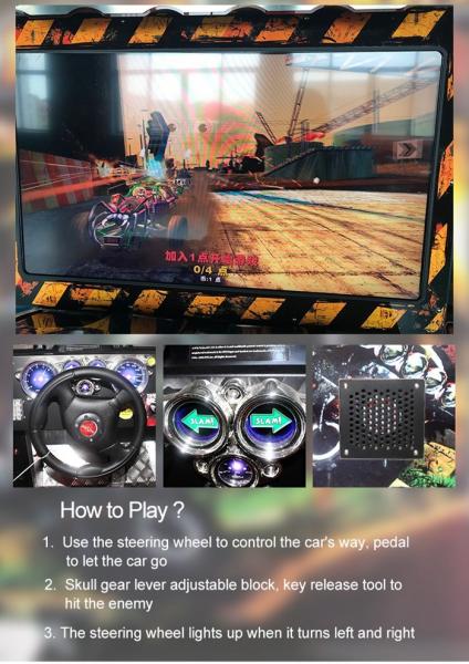 Upgrade Color Cabinet Dynamic Music Dynamic Dirty Driving Racing 42 Inch Game Machine