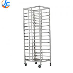 China RK Bakeware China-16 Storage Aluminum Bakery Tray Trolley/ Stainless Steel Baking Rack Baking Tray Rack Trolley on sale