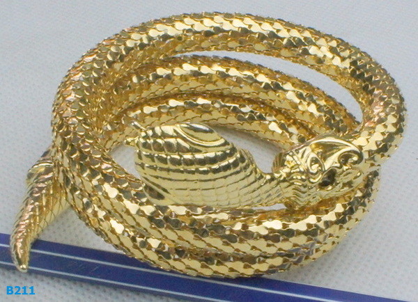 Buy cheap Snake fashion bangles, bronze cuff bracelet with gold plated from wholesalers