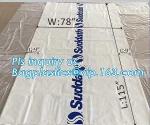 Wholesale pe bag pallet cover plastic bag sqaure bottom bag, 54 x 44 x 96&quot; 1 Mil ldpe Clear Pallet Covers, top covers clear plasti from china suppliers
