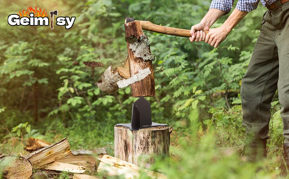 High Strength Structural Steel Firewood Splitter in White Lightweight and for Kindling