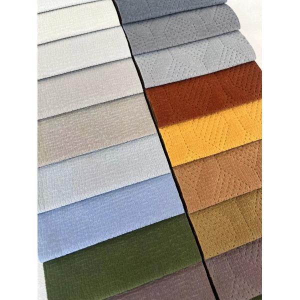 Linen Velvet Sofa Fabric Durable Heavy Duty For Home Decoration