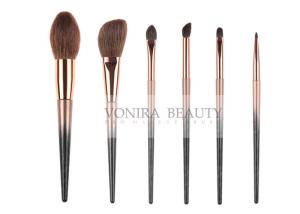 Wholesale Colorful Must Have Natural Hair Makeup Brushes Collection 6 Pcs from china suppliers
