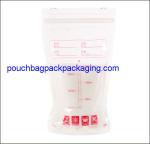 Printed Breastmilk storage packaging bag 200ml, food grade with zip top