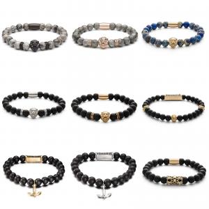 Wholesale Customized Men Jewelry Stainless Steel Handmade Beads Bracelets from china suppliers