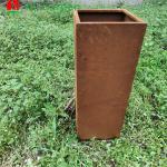 Weather Proof Flower Pot Garden Metal Ornaments Corten Steel Planter Box 1.5m