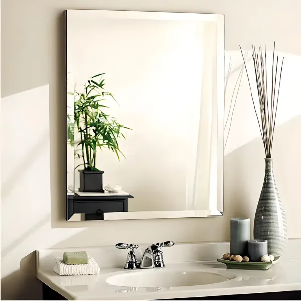 Elegant Silver Framed Decorative Full Length Mirror Chic Spaces