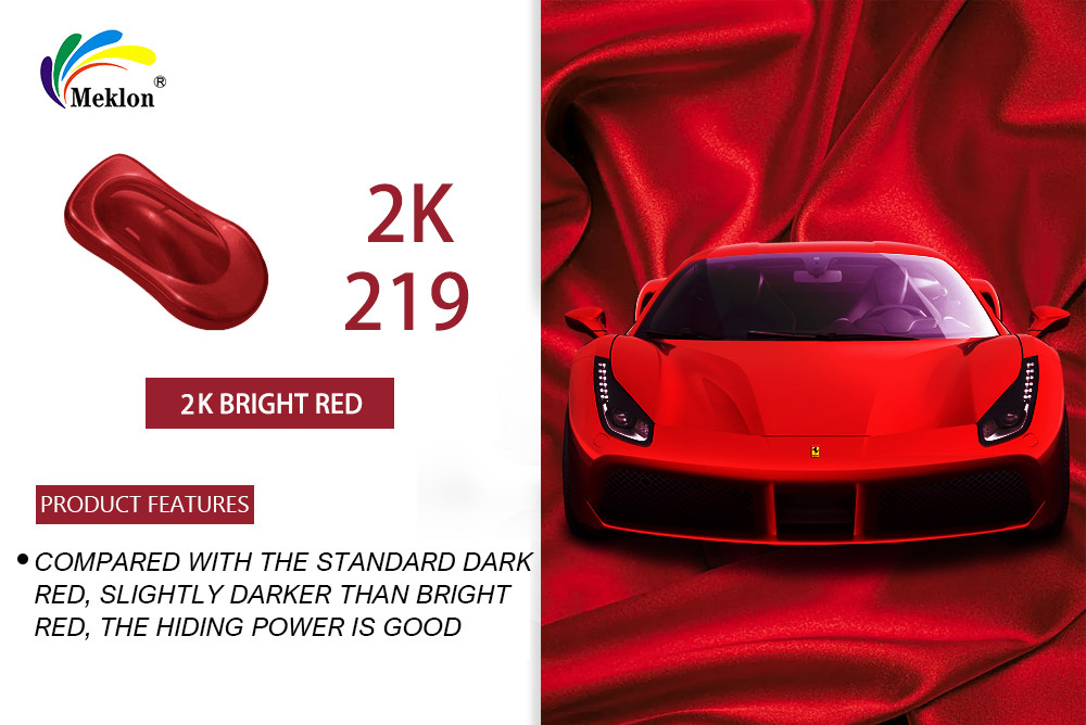 Stable Harmless Auto Paint Top Coat , Weatherproof Red Gloss Car Paint