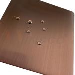 GB 201 304 316 Hairline Stainless Steel Sheet Brown PVD Color Accept Customized