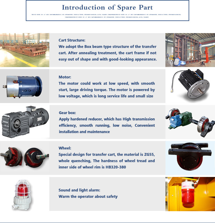 Free Walking Motorized Mold Car Transfer 20 Ton Mould On Rails Cable Power Supply