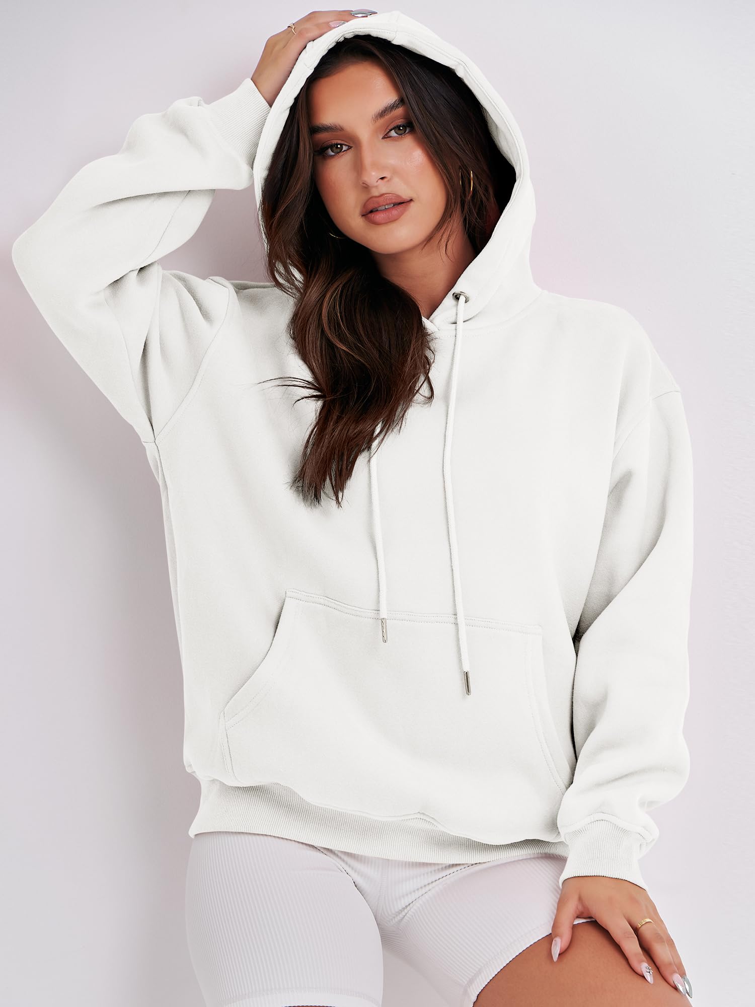 Embroidery Logo Blank Hoodies In Bulk High Quality Women Sporty Sweatshirts Pullover Printed
