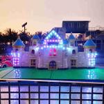 Kids Play Equipment Fire Fighting Ride With Beautiful Decorative House