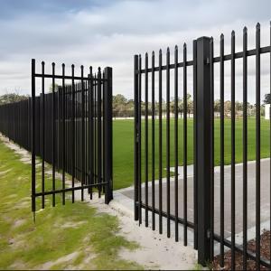 Wholesale 8ft Modern Metal Steel Picket Fence Black Square Tube For Residential Garden from china suppliers