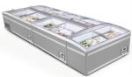 2.1M White Island Freezer Meat Counter Display Freezer for Supermarket