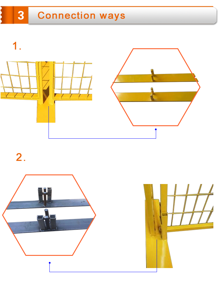Galvanized Canada standard temporary construction fence,removable fencing