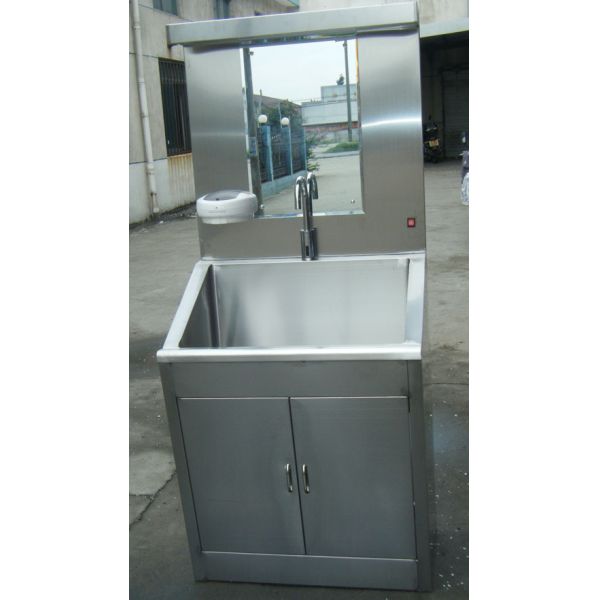 Stainless Steel 304 Foot Operated Hand Wash Sink with Seamless Welding for Hospital Surgical Rooms