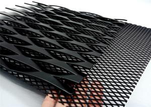 Wholesale Big Hole Black Powder Coated Expanded Aluminium Mesh from china suppliers