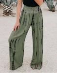 Small Batch Clothing Manufacturers Fashion Elastic High Waist Pocket Wide Leg