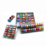 Transparent PVC/PET 1X12 long size 12 cells macaron tray vacuum forming macaron