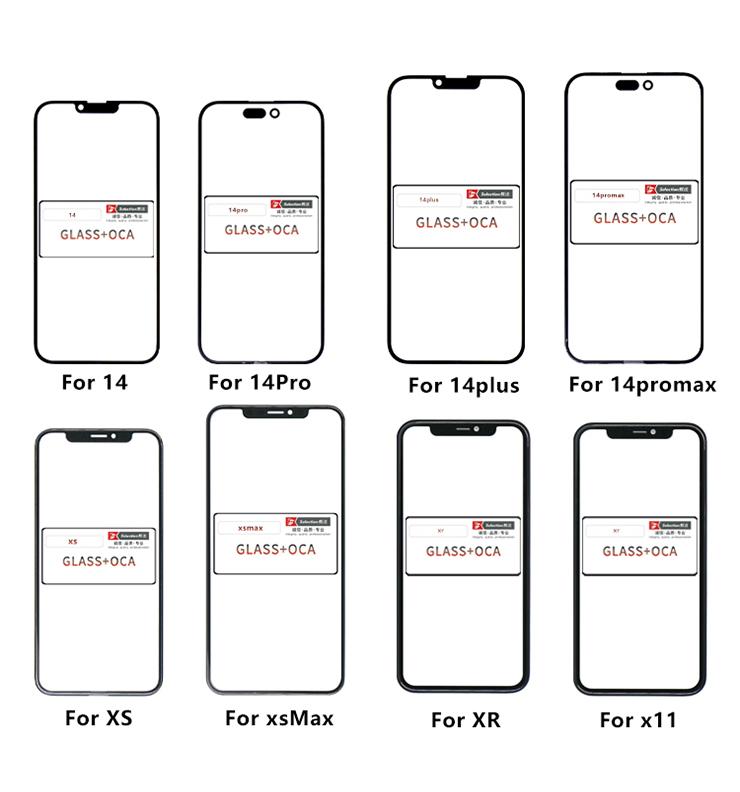 Iphone XR 11 3in1 OCA Glass LCD Screen Front Outer Lens replacement