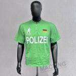 Short Sleeve 100% Cotton Polo T Shirts for Men Custom Button Stand Collar