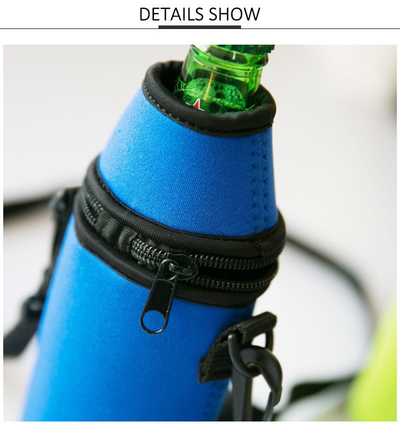 Waterproof Foldable Neoprene Beer Bottle Cooler Sleeve