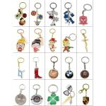 2inch Fashion Custom Key Chain Hard Enamel Blank Metal Cartoon Keychain