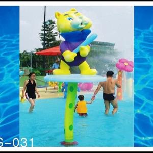 Wholesale Funny Spray Park Equipment , Colored Spray Bear For Kids / Adults for Water Park from china suppliers