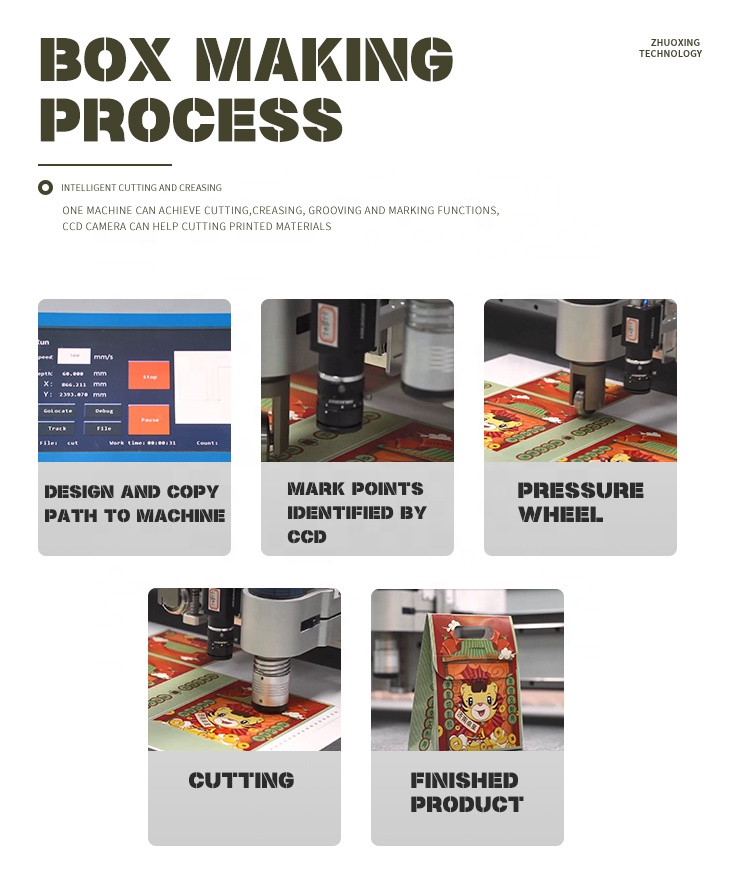 Cnc 2500mm Corrugated Carton Box Machine Digital Cardboard Sample Cutter