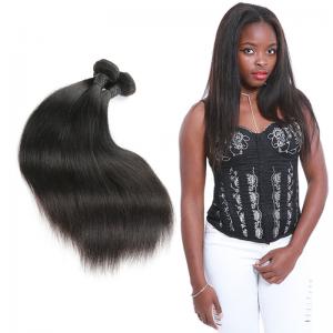 China Real 3 Bundles Of Straight Virgin Hair Weave / Straight Human Hair Extensions on sale