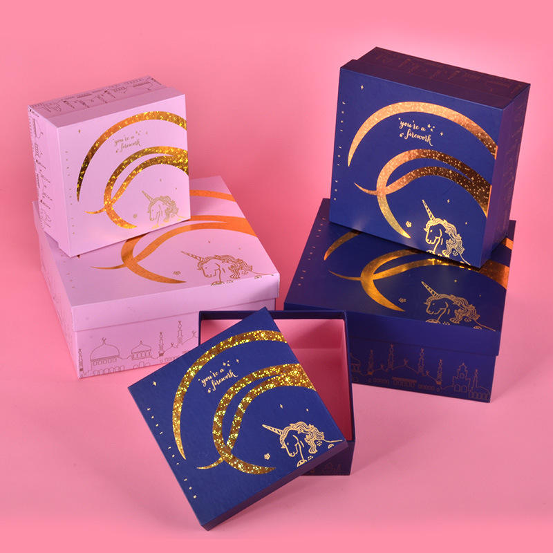 Custom Ivory Board Gift Packaging Paper Boxes With Bag L*W*H cm To Fulfill Your Needs