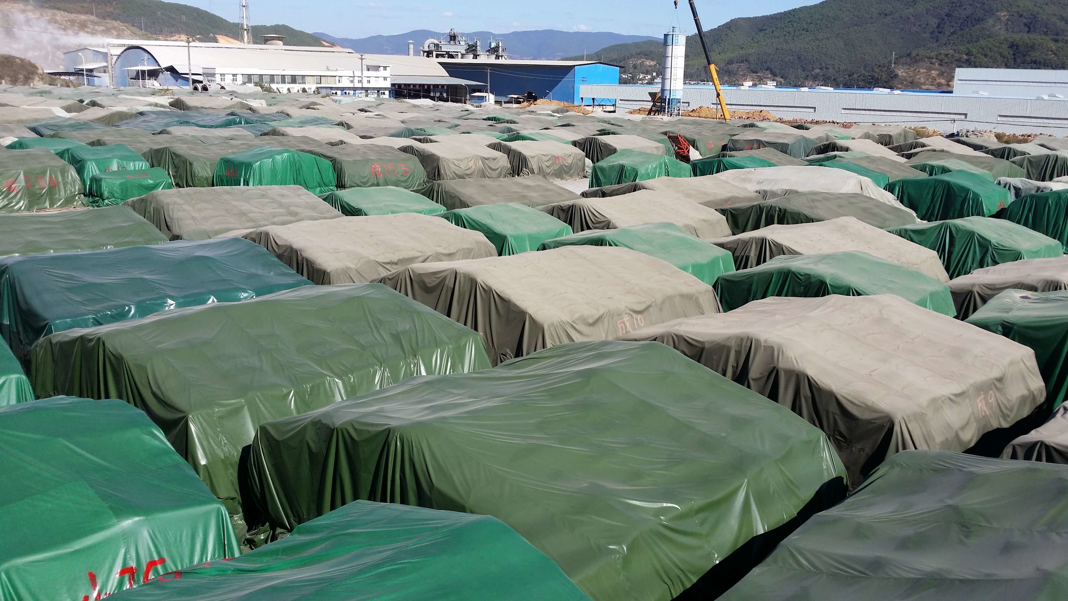 B1 Fire Resistance Heavy Duty Vinyl Tarp For Petroleum Pipeline Cover High Strength Material