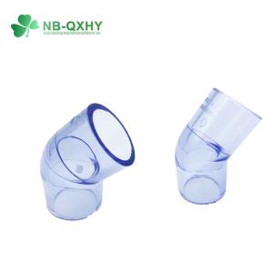 Wholesale Forged UPVC PVC Plastic ASTM Sch80 Standard Elbow Transparent Clear Tee Pipe Fittings from china suppliers