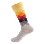 Customized Trendy Mens Cotton Socks Jacquard Logo Soft And Comfortable